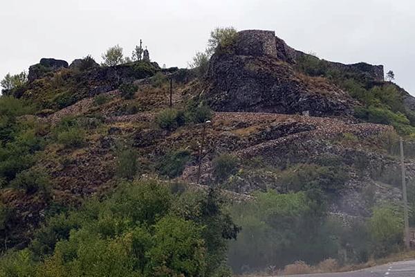 View of the fortress of Medun, Montenegro